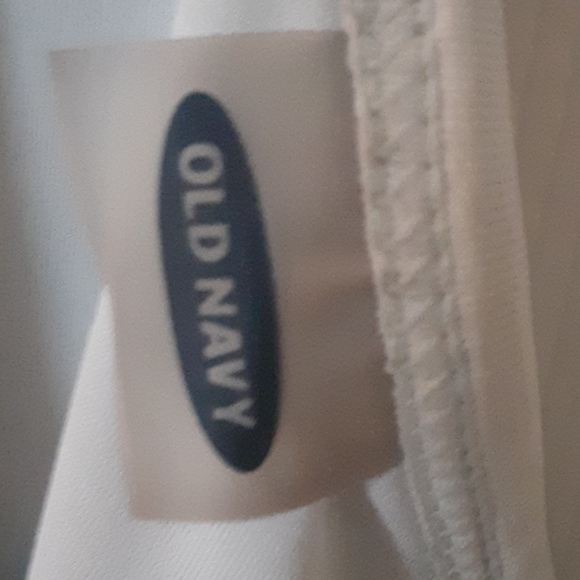 Blue tropical spaghetti strap Tankini top. - Picture 2 of 2